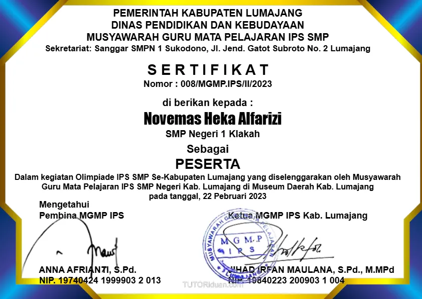 Other Certificate 3